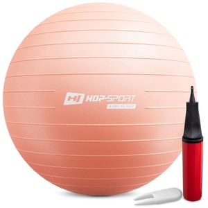Gymnastický míč 70cm s pumpou - růžový